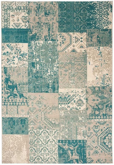 Easy Living - Revive-Rev-07 Vloerkleed - 160x230  - Rechthoek - Patchwork,Vintage Tapijt - Klassiek - Meerkleurig