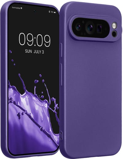 kwmobile metallic telefoonhoesje van TPU - geschikt voor Google Pixel 9 Pro - Flexible case voor smartphone - In metallic blauwpaars