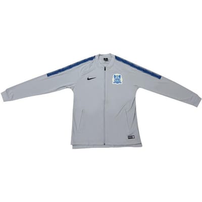 Nike 2019 Chinese Super League Guangzhou R&F Coaching Team Rits Sport Lange Mouwen Jas Heren Jas AJ8447-012 2XL gray