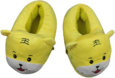 Grappige pantoffels | Gele Honden sloffen | One size fits all maat 34 t/m 40 voor Kinderen, Dames en Heren | Pantoffel dierensloffen | Pluche dierenpantoffels | zachte binnenschoenen | Sloffen en Pantoffels maat 32, 33, 34, 35, 36, 37, 38, 39, 40