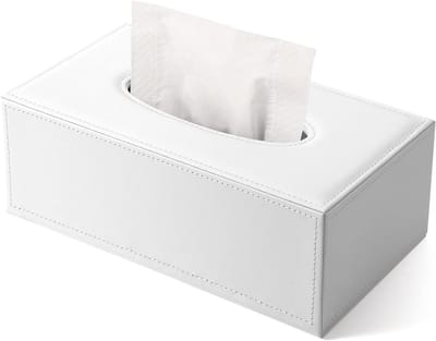 Cosmetische Opbergdoos in Rectangulaire Vorm voor Thuis, Kantoor en Auto - Wit, Organiseer je Make-up en Accessoires