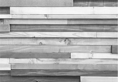 Fotobehangkoning - Behang - Vliesbehang - Fotobehang Vintage Planken - Retro Hout - Gray Mansion - 150 x 105 cm