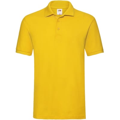 Fruit of the Loom Heren Premium Piqué Poloshirt (Zonnebloem)