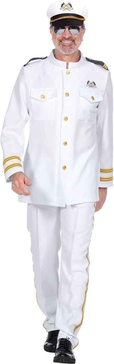 Luxe Navy Officier Kostuum Heren - Maat M