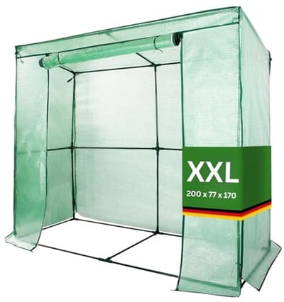 Tomatenkas met Oproldeur - Winterbestendige Foliekas voor Groenten en Planten - Ideaal voor Tuinen en Balkons