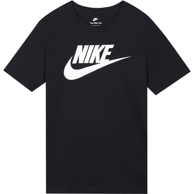 Nike T-shirts Heren Zwart Ronde Hals Normale Rechte Pasvorm BV0629-010 S gray
