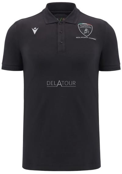 Lamborghini Squadra Corse Men Sports Polo Zwart Large