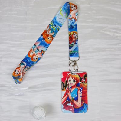 Anime Cartoon Badgehouder Sleutelhangers Nekkoord Voor Toegangskaart Anime Creditcardhouder Sleutelhanger Riemen