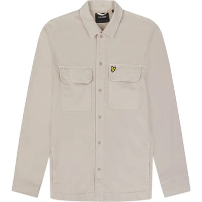 Lyle & Scott Garment dyed overshirt - cove