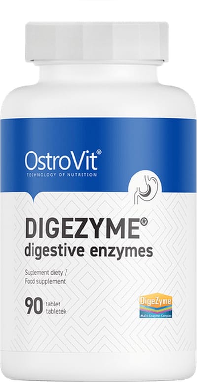 Supplementen - OstroVit Digezyme Spijsverteringsenzymen 90 tabletten - 90 Tabletten