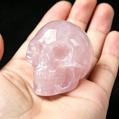 2 Inch Natuurlijke Kristallen Schedel Beeldje Handgesneden Edelsteen Amethist Schedel Standbeeld Huis Bureau Decoratie Ornament Halloween Cadeau