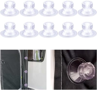 Dailygoods- Zuignappen 10 Stuks - 45 mm Hoog-Grip - Multifunctionele Zuignappen - Transparant ABS/PVC - Verouderingsbestendig - Waterdicht - Vacuümzuignappen
