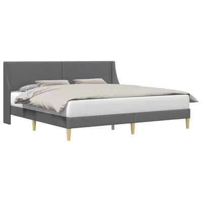vidaXL - Bedframe - Effen - met - hoofdeinde - verbindingplaat