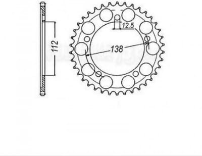 Couronne de transmission Sunstar pour Moto Honda 900 CBR900RR Après 1998 4483 Neuf