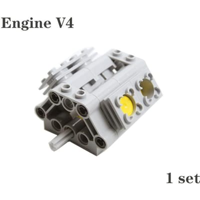 MOC Technologie Componenten Kit Bouwstenen Differentieel Tandwiel Kit Motor Cilinder 65413 62821 V6 V8 V12