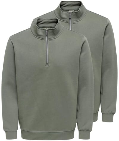 Only & Sons Heren sweatshirt 2 pack Connor
