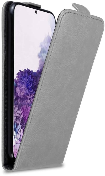 Cadorabo Hoesje geschikt voor Samsung Galaxy S20 PLUS in TITANIUM GRIJS - Beschermhoes in flip design Case Cover met magnetische sluiting