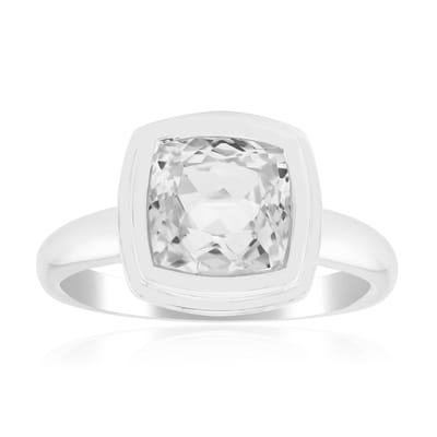 Witte Kunziet Zilveren Ring, Afghanistan 2.91 ct