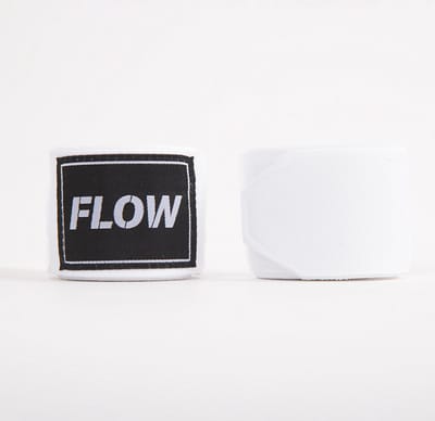Flow Fightgear - Bandages voor boksen - 450 cm - Stretch Katoen - Wit