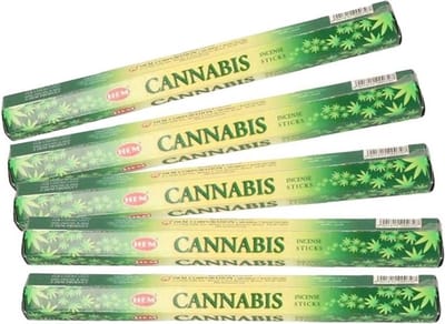 5x pakje wierook stokjes Cannabis