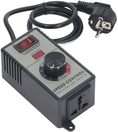 Dailygoody - AC-motorsnelheidsregelaar - Ventilatorsnelheidsregelaar - Overbelastingsbeveiliging - 220-240V - Variabele Snelheid - Geschikt voor diver