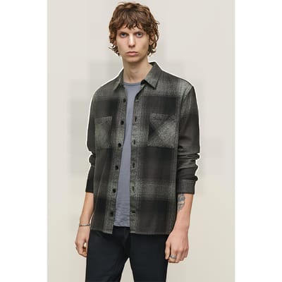 John Varvatos Cole Regular Fit L/s Shirt Black Size: M | Casual Shirts Outlet | Heren | Grijs