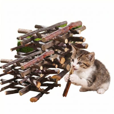 ECTEATOY® Knaaghout - gemaakt van 100% natuurlijke appeltakjes - geschikt voor knaagdieren - 100 g - kan gebruikt worden voor de gebitsverzorging van Hamsters, Cavia’s, Muizen, Ratten & Gerbils