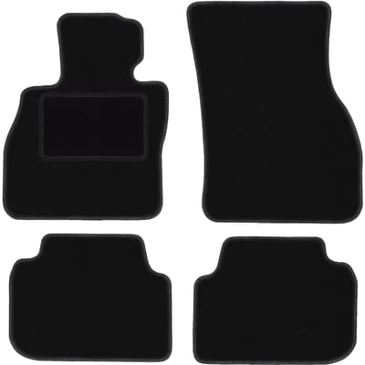 Zwarte velours vloermatten voor: Mini Clubman F-54 hatchback (2015-)