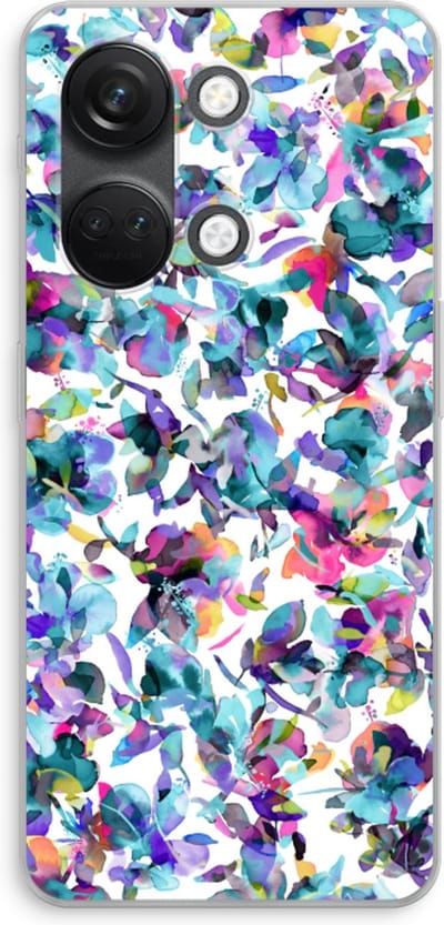 Case Company® - Hoesje geschikt voor OnePlus Nord 3 hoesje - Hibiscus Flowers - Soft Cover Telefoonhoesje - Bescherming aan alle Kanten en Schermrand