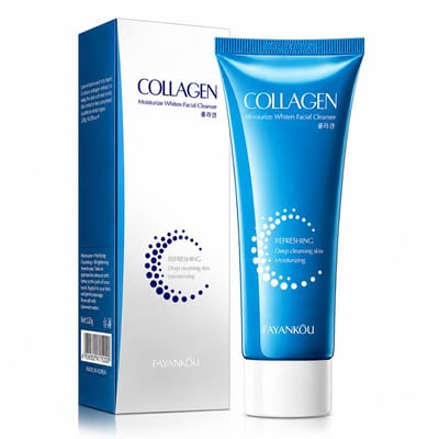 FAYANKOU Collageen Gezichtsreiniger | Face Cleanser | Anti Acne Face Wash | Diep Reinigende Gezichtsreiniging | Niacinamide Cleanser | Mee-eters Verwijderen | Olie Controle | Poriën Reiniger | Glow Skin Care | Hydraterende Facial Cleanser | 100ml