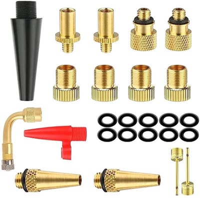 Dailygoody - Fietsventieladapters - 25 stuks - Hoogwaardige kwaliteit
