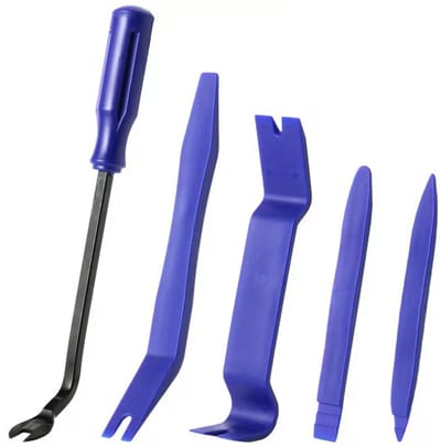 NAVIBOP TOOLS-500 | 5-delige demontageset voor auto-interieur & exterieur | Kunststof hefboomgereedschap | Voorkomt beschadigingen