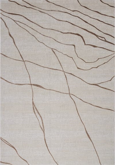 Acsento Jura Carrara Copper Vloerkleed - 160 x 230 cm - Beige - Rechthoekig - Polyester - Eetkamer, Woonkamer, Slaapkamer - Abstract - Modern, Design