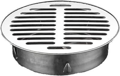 Vloerafvoer - Afvoerdeksel - Buiten afvoeren - Anti-blokkerend ontwerp - 125 mm - Zilver
