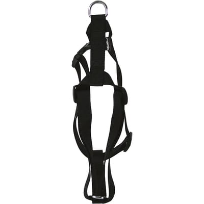 Hondentuig Nylon Martin - Zwart 35-50 cm - Stevig Tuig met Kliksysteem