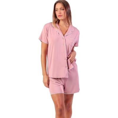 Pyjama-sets Admas Pyjamashort met slipe mouwen Classic Summer