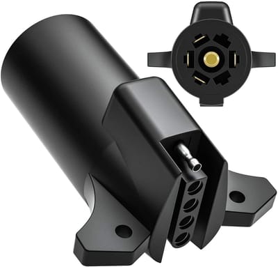 Allecto - 7-way adapter plug - camper en trailer - 13 naar 7-pins