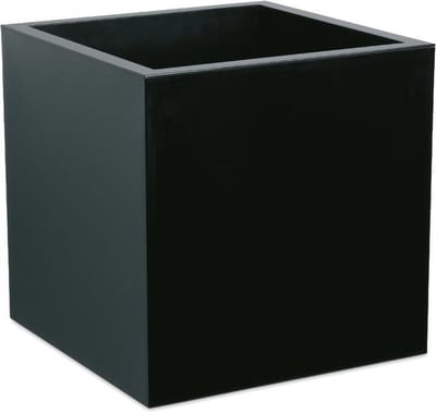 Elezza Cube Luce Plantenbak L40 x B40 x H40 cm - Zwart