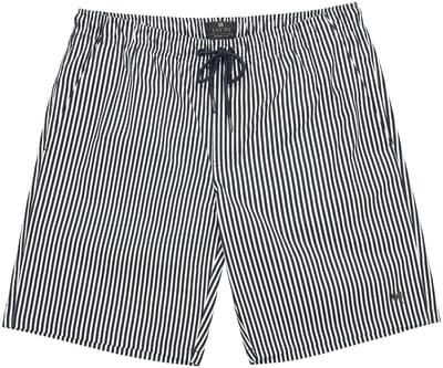 Men Plus - Heren - zwemshort seersucker elastische tailleband tot 8XL - Navy blauw - Maat L