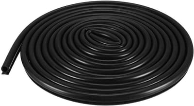 Dailygoody - Venster weerstrip - Tochtband - Eenvoudige montage - Zwart - Afdichting - Perfect voor deur en raam - 3 meter lang