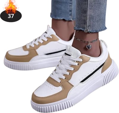 Livano Schoenen Dames - Sneakers - Comfortabel - Casual - Volwassen - Lichtbruin - Maat 37
