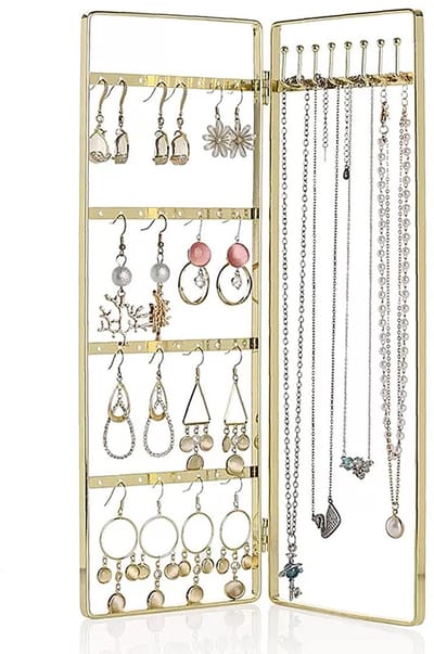 Dailygoody - Kettinghouder - Sieradenstandaard - Vintage Decor - Roségoud - Sieraden Organizer - Perfect voor Oorbellen en Kettingen - Voor Dames