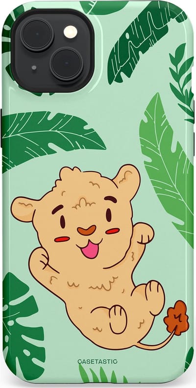 Casetastic Hoesje Geschikt voor Apple iPhone 15 Plus Magsafe - Stijlvolle Beschermende Duo-layer Case - Leeuwenhartje
