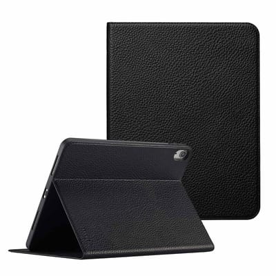 Selencia Tablet Hoes - Geschikt voor Apple iPad Air 5 (2022) / Air 4 (2020) / Air 11 inch (2026) M4 / Air 11 inch (2025) M3 / Air 11 inch (2024) M2 - tablet Bookcase - Zwart
