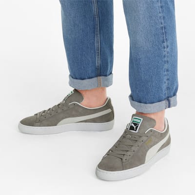 Puma Schuhe Low Suede Classic XXI 374915 Steel Gray-Puma White-36