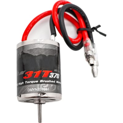 Moteur brossé 390 en acier inoxydable, remplacement 28T pour Axial SCX24 Tamiya Wltoys HSP 370 argenté