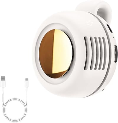 Draagbare Ventilator, Oplaadbare Klemventilator Met 3 Snelheden, Draagbare & Stille Klemventilator, 360° Stil Roterend Voor Riem & Buiten Reisaccessoires, Wit