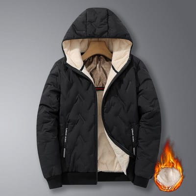 Vêtements rembourrés à capuche d'hiver pour hommes rembourrés, veste rembourrée chaude et coupe-vent empilée et épaissie. 5XL gray