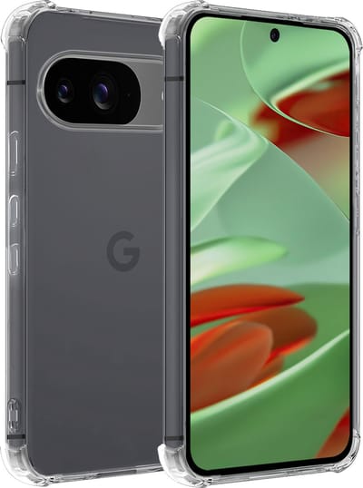 Hoesje Geschikt voor Google Pixel 9 - Sterk & Shockproof - Siliconen Case - Back Cover - Telefoon Hoes Shock Proof - Transparant