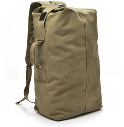 Multifunctionele grote canvas rugzak, sporttas, outdoor sport- en fitnesstas, wandelen, kamperen, militaire tas, tactische militaire reistas - Khaki